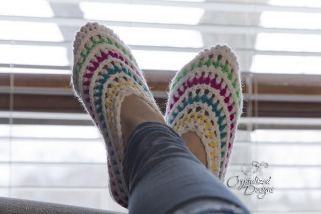 Kaleidoscope Slippers for Women, size 5-12-slippers1-jpg