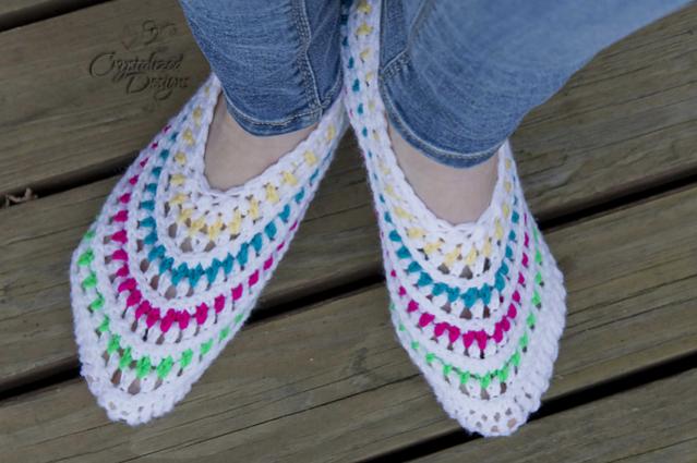 Kaleidoscope Slippers for Women, size 5-12-slippers2-jpg