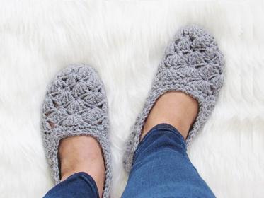 Two Pairs of Cute Slippers from Crochet Dreamz-slippers1-jpg
