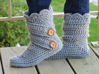 Two Pairs of Cute Slippers from Crochet Dreamz-slippers3-jpg