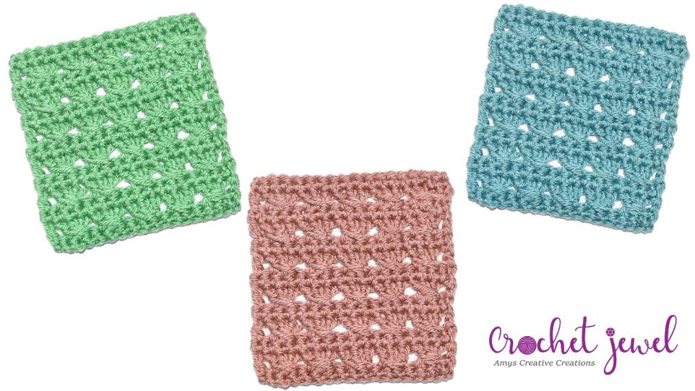 How to Crochet Crossed Double Crochet Coaster, Dishcloth, or Placemat Tutorial-scf-jpg