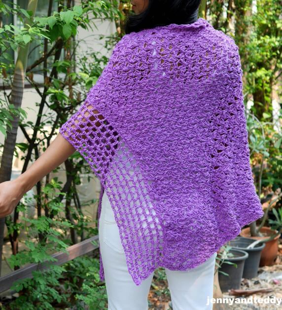 Purple Poncho Wrap for Women, S-4XL-wrap2-jpg