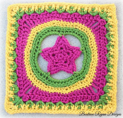 Shining Star Granny Square Free Crochet Pattern (English)-shining-star-granny-square-free-crochet-pattern-jpg