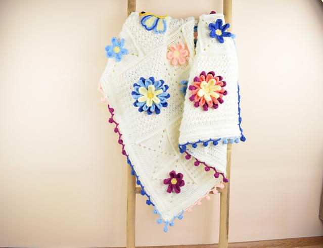 Blooming Spring Blanket and Butterfly Applique-bloom1-jpg