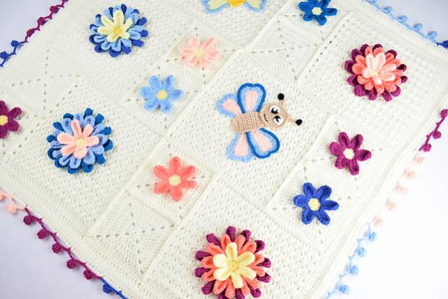 Blooming Spring Blanket and Butterfly Applique-bloom3-jpg