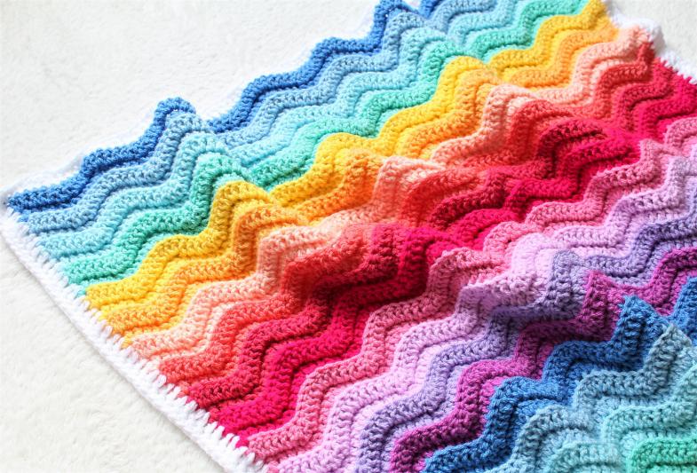 Chunky Rainbow Ripple Baby Blanket-baby3-jpg