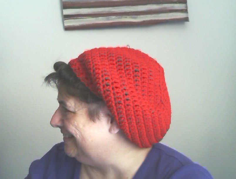 The Versatility of the Slouchy Hat-redhatslouchylook-jpg
