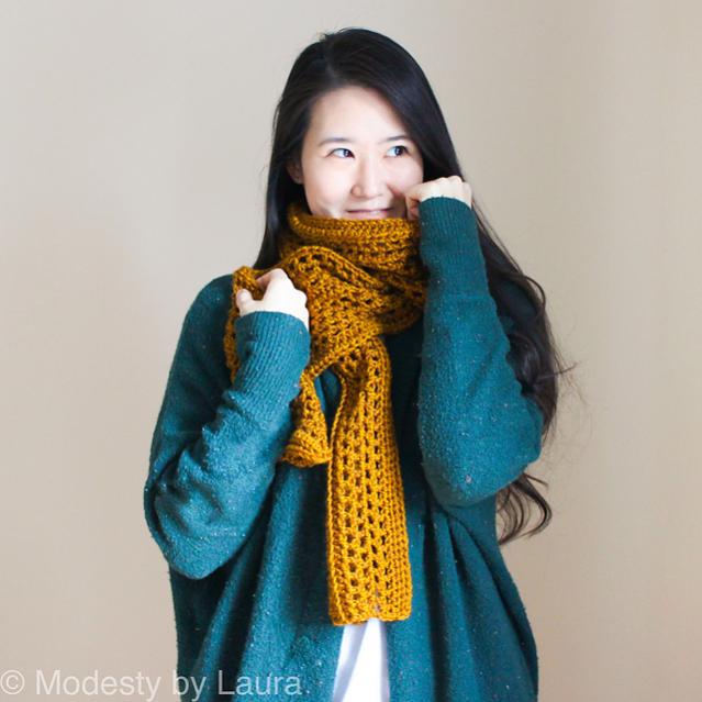 Honey Bee Scarf for Adults-a3-jpg
