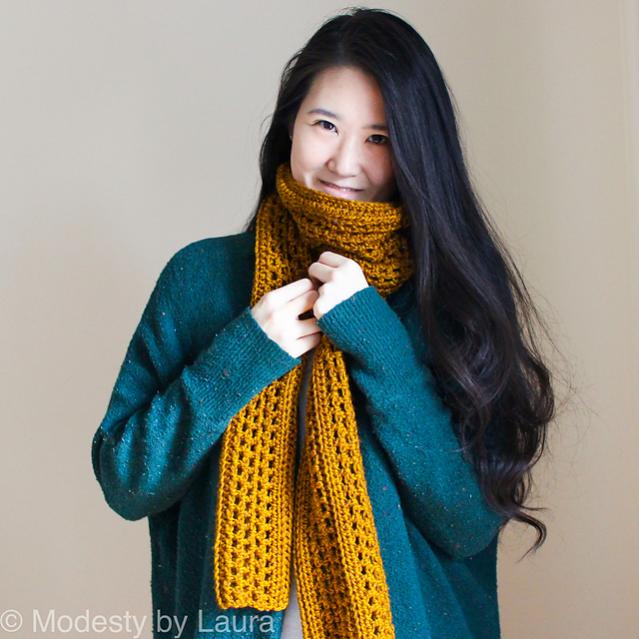 Honey Bee Scarf for Adults-a4-jpg