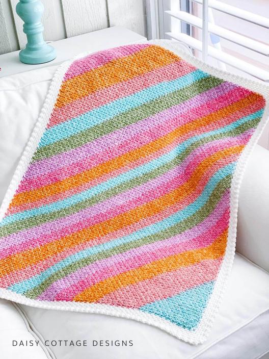 Rainbow Moss Stitch Blanket-c3-jpg