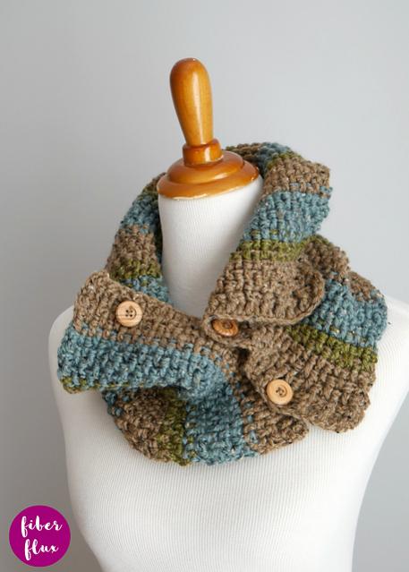 Rustic Tweed Button Cowl for Adults-a3-jpg