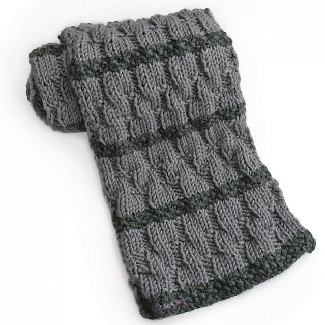 Cobblestone Lane Scarf for Adults, knit-f3-jpg