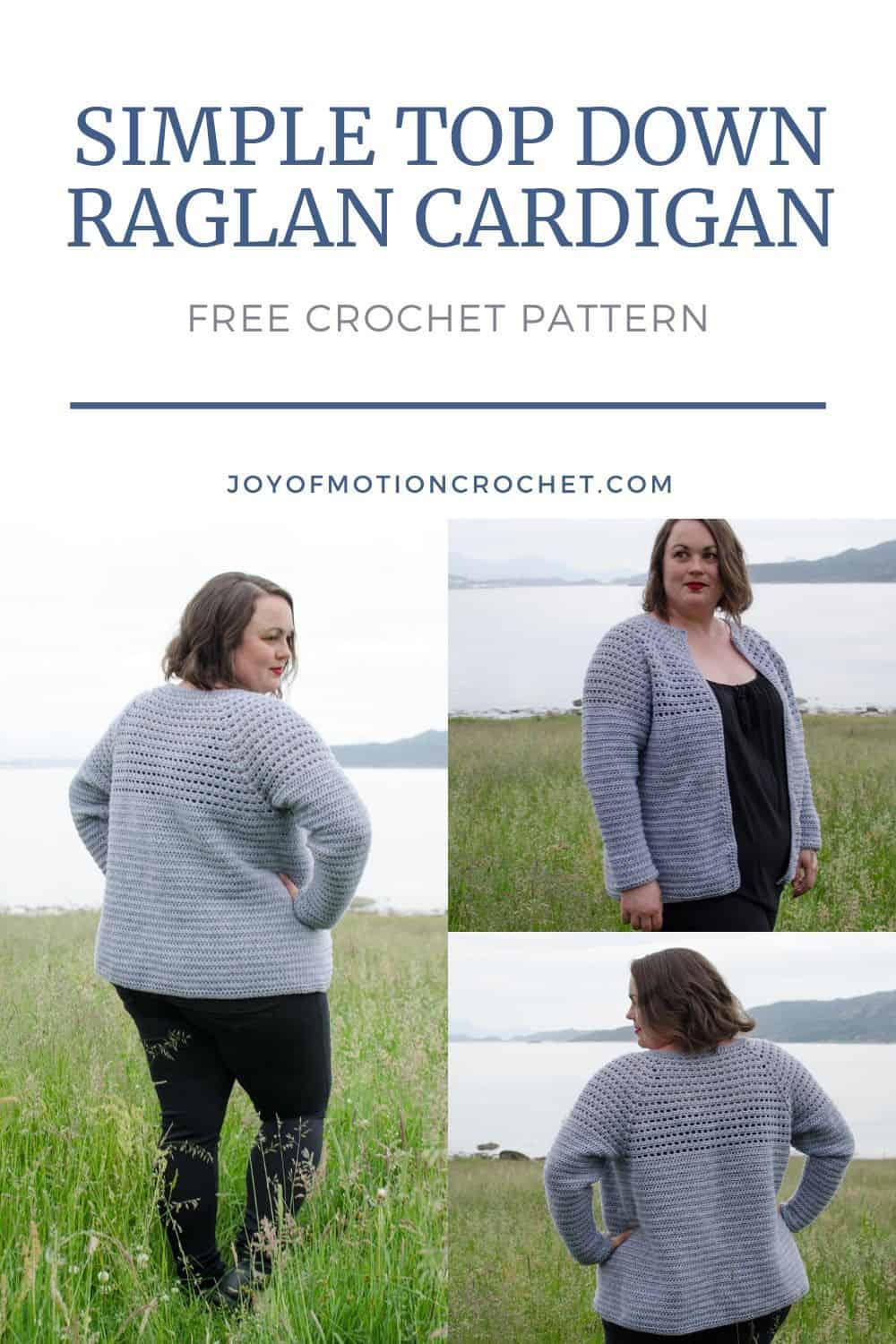 Simple Top Down Raglan Cardigan for Women, XS-5XL-b1-jpg