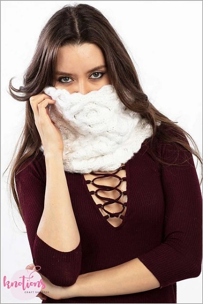 Chance of Snow Cowl for Women, knit-e1-jpg