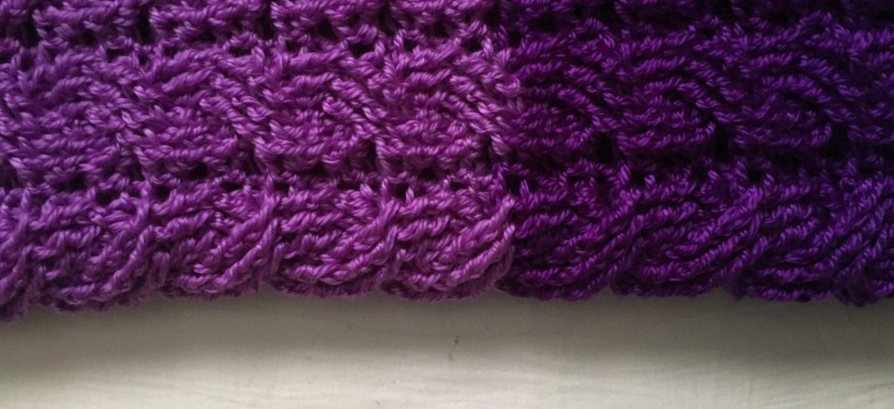 Purple Fields Cable Cowl for Women-c1-jpg