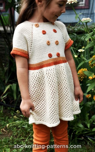 Child's Summer Lace Dress or Tunic, size 2-8, knit-w1-jpg