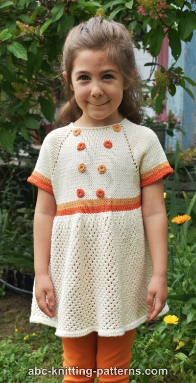 Child's Summer Lace Dress or Tunic, size 2-8, knit-w4-jpg