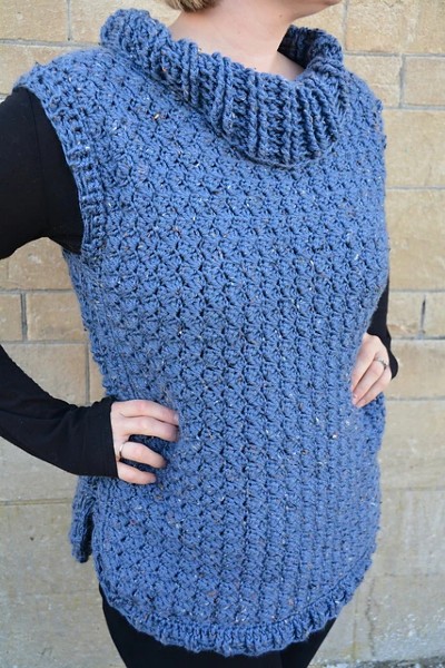 Tweed Crochet Pullover for Women, S-XL-e1-jpg