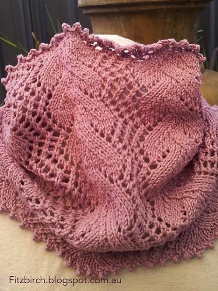 Trellis Vine Cowl for Women, knit-s1-jpg