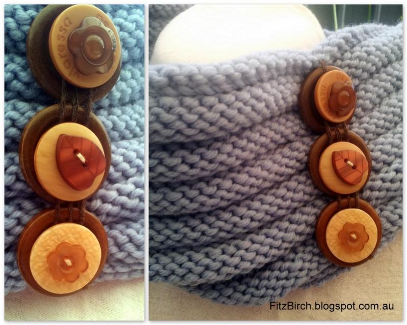 Button Cowl for Women, knit-s2-jpg