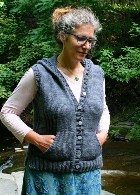 Viatori Hooded Vest for Women, XS-3X, knit-a3-jpg