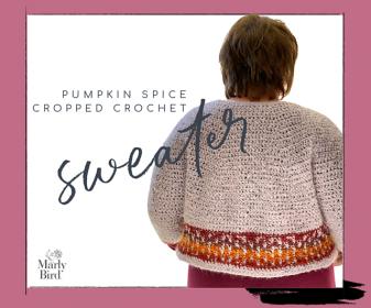 Pumpkin Spice Cropped Sweater for Women, XS-3X-w2-jpg