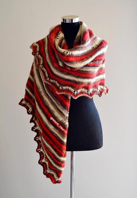 Mocha Cherry Shawl, knit-a3-jpg