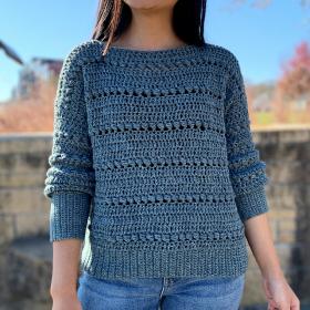 Bead Stitch Pullover for Women, XS-XXL-w1-jpg