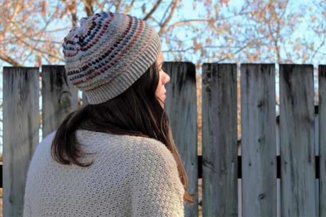 She's A Wildflower Cowl and Hat Set for Woman, knit-s3-jpg