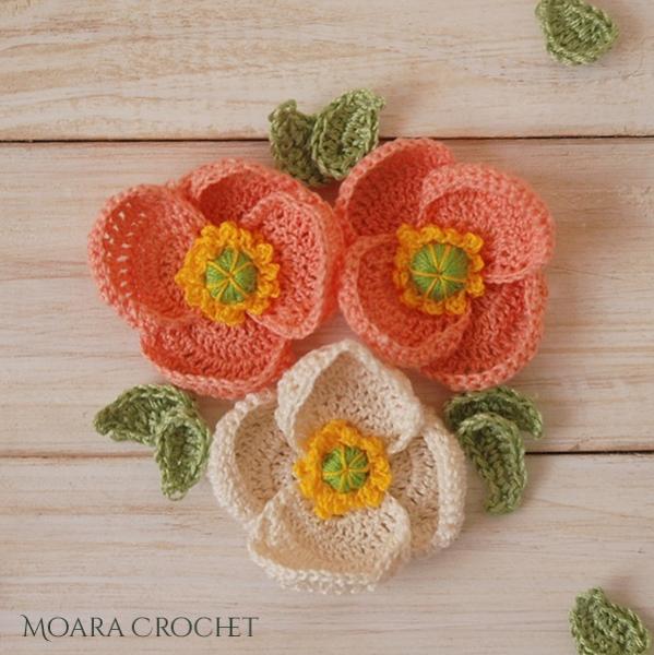 Crochet Poppy Flower-w4-jpg
