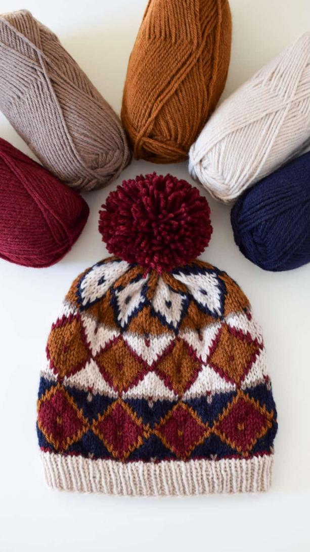 Five Lovely Hats, various sizes, knit-d5-jpg