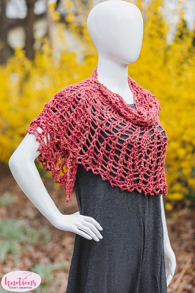 Pineapples Sidelined Shawl, knit-d4-jpg