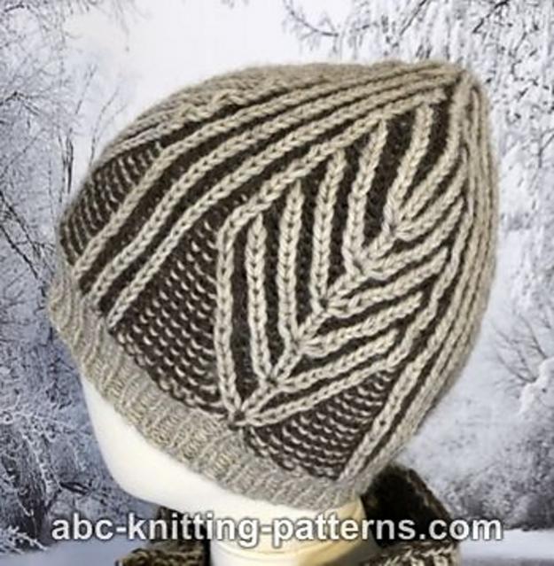 Winter Woods Brioche Hat, Cowl and Scarf. knit-a1-jpg