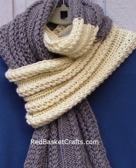 Double Twist Scarf for Adults, knit-s1-jpg