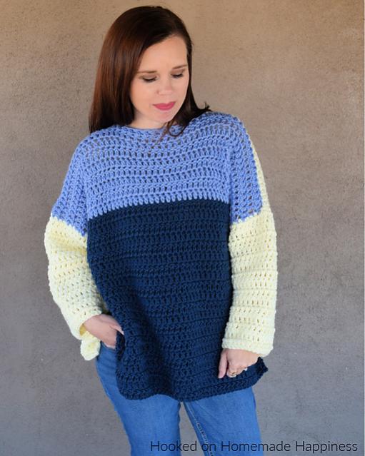 Oversized Color Block Sweater for Women. S-3X-w2-jpg