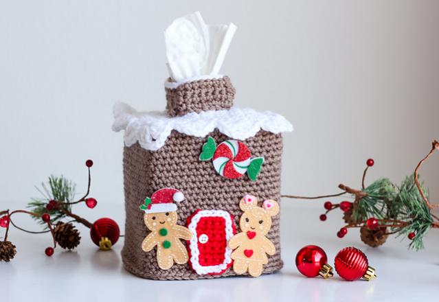 Gingerbread House Tissue Box Cover-w1-jpg