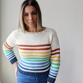 Bright Side Sweater for Women, can be customize to any size-w3-jpg