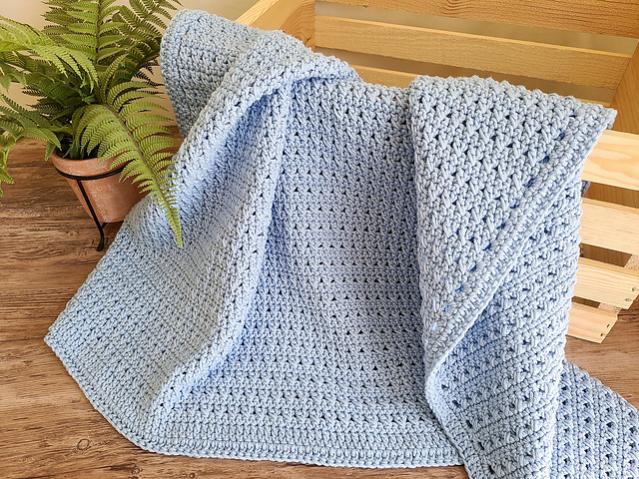Crossed  Double Crochet Baby Blanket-e1-jpg