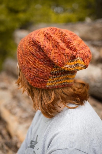 Nana's Cottage Shawl and Autumn Spice Hat, knit-f4-jpg