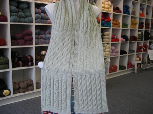 Cable Sample Scarf for Adults, knit-d2-jpg