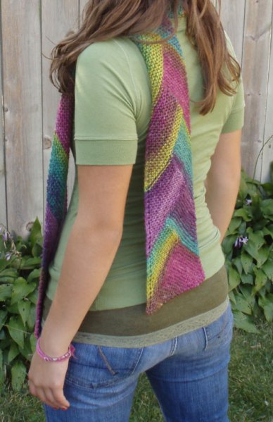 Pioneer Braid Scarf for Women, knit-x2-jpg