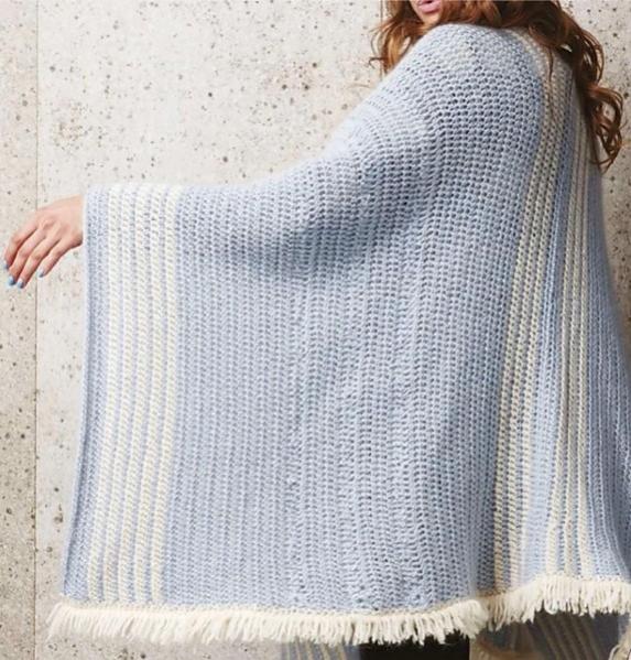 Braided Blanket Crochet Ruana for Women-e3-jpg
