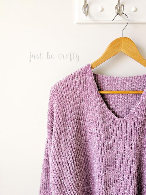 Velvet Slouchy V-Neck Sweater for Women, XS-3XL, knit-d2-jpg