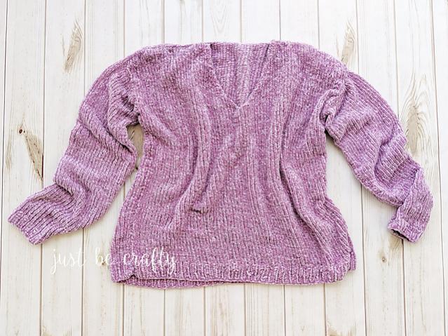 Velvet Slouchy V-Neck Sweater for Women, XS-3XL, knit-d3-jpg