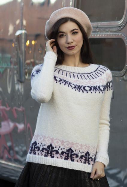 Wheel of Life Pullover for Women, XS-5X, knit-d1-jpg