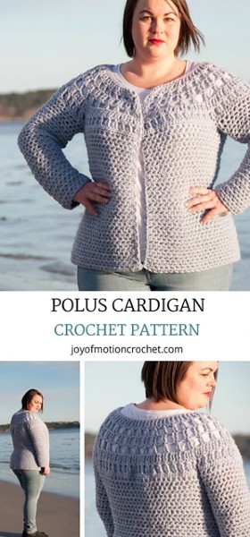 Polus Cardigan for Women, XS-5XL-w3-jpg
