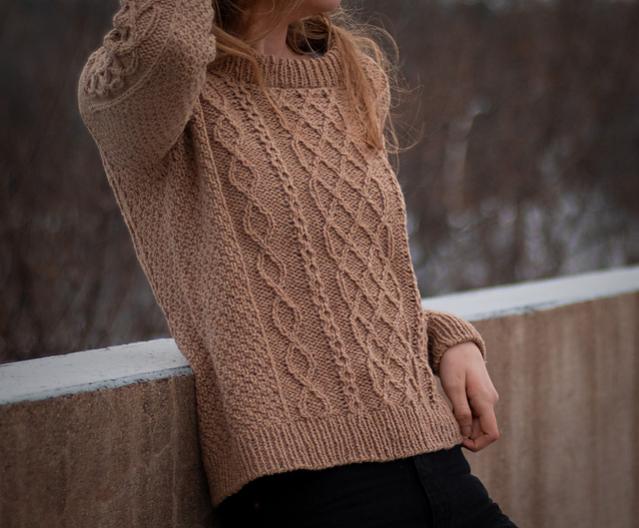 Quinn Pullover for Women, XS-5X, knit-a4-jpg