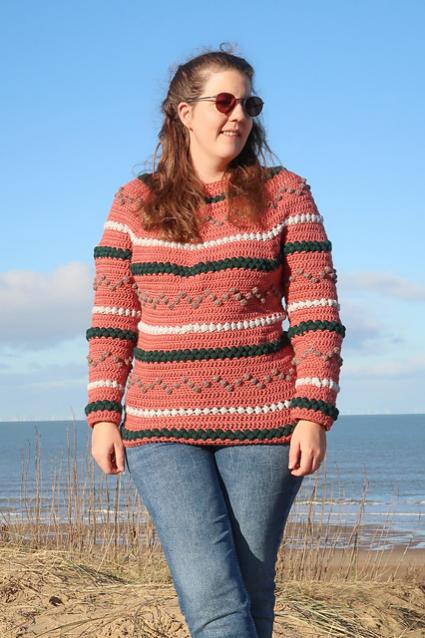 Beads and Bobbles Sweater for Women, XS-5XL-w3-jpg