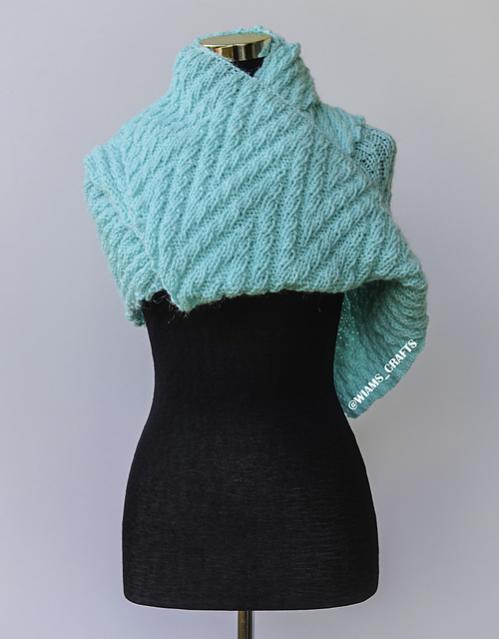 Slithering Shawl, knit-a4-jpg