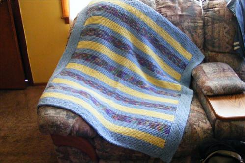 Easy Garter Stitch Baby Blanket, knit-d3-jpg